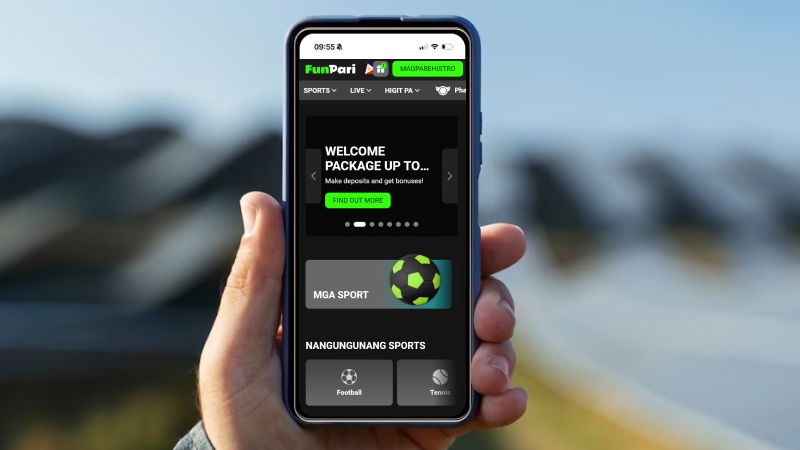 FunPari Casino on a phone screen