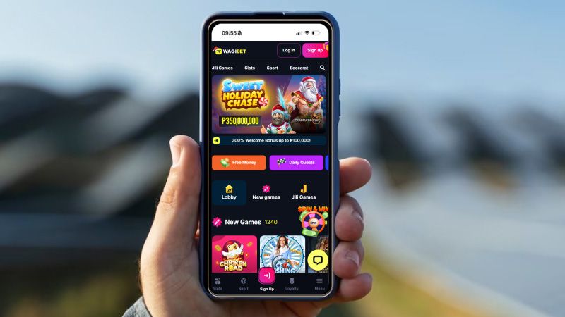 Wagibet Casino on a phone screen