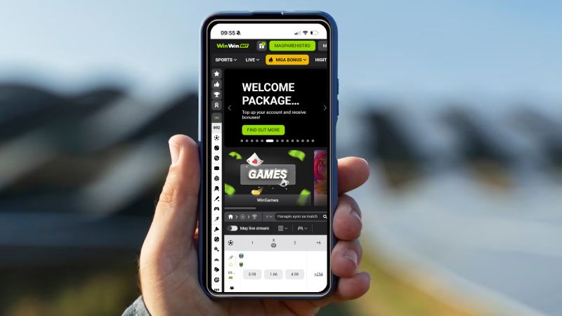 Winwin Casino on a phone screen