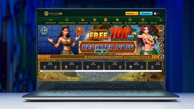 Milyon88 Casino on a laptop screen