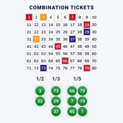 Online keno - combination ticket