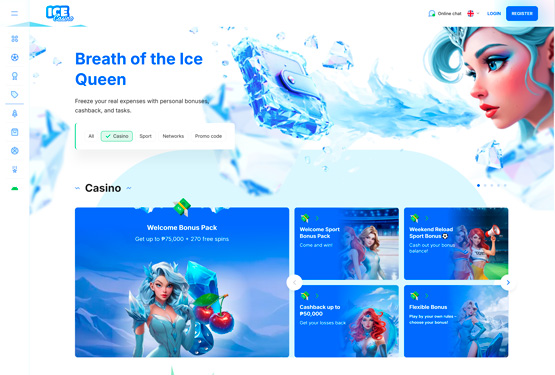 Ice casino promotions page