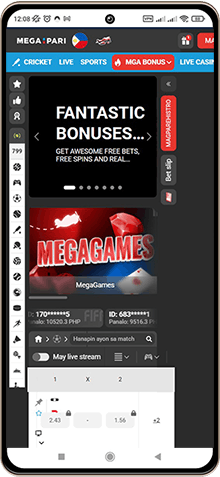 Mobile Screenshot of MegaPari Casino