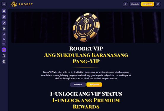 Roobet VIP page