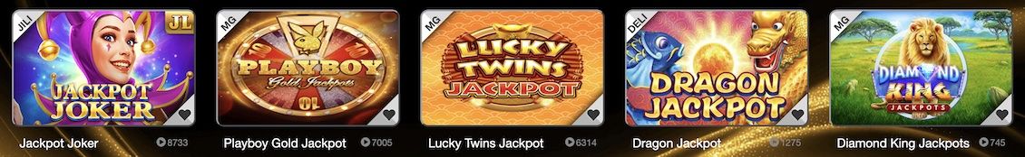 Jackpot games at Betso88 casino