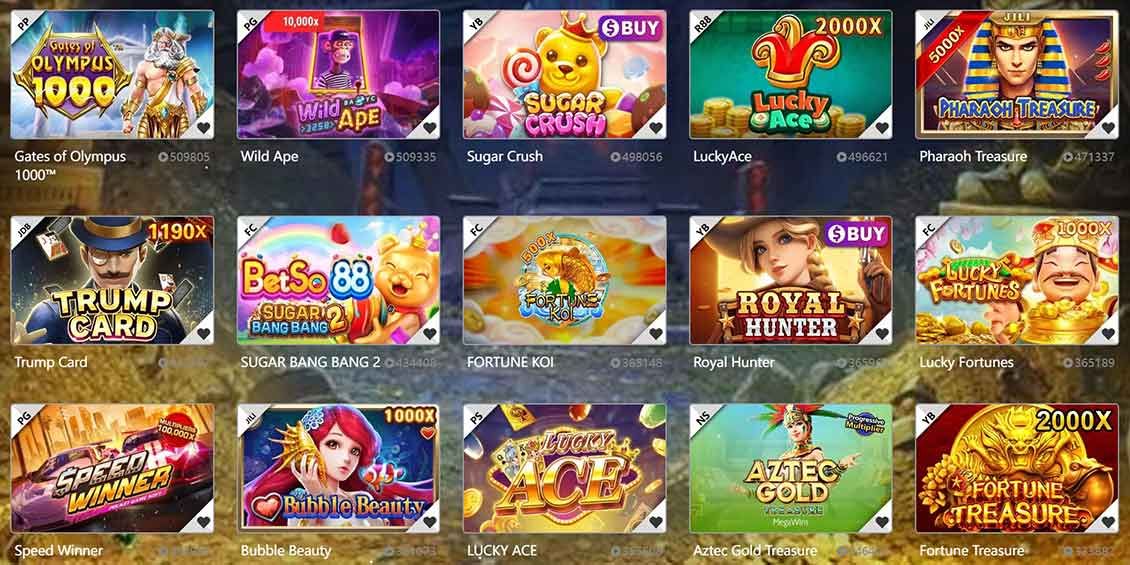 Slot games at Milyon88
