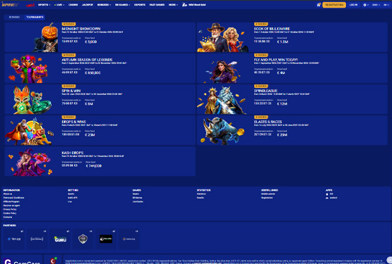 SapphireBet Casino Tournaments