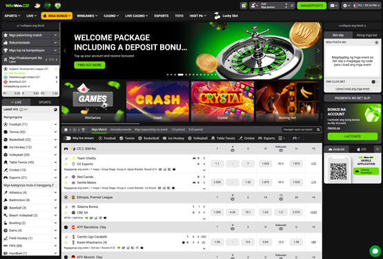 Winwin casino Main page