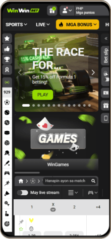Winwin Casino mobile screenshot