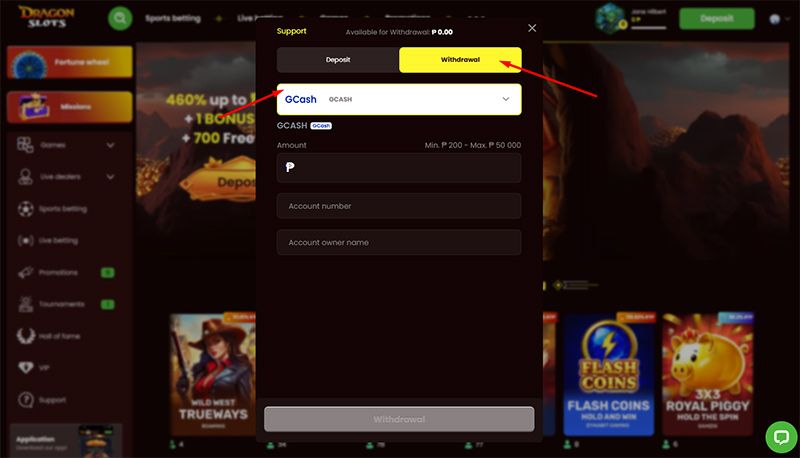 How to Withdraw Money from GCash step 1