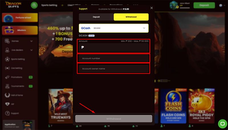 How to Withdraw Money from GCash step 2