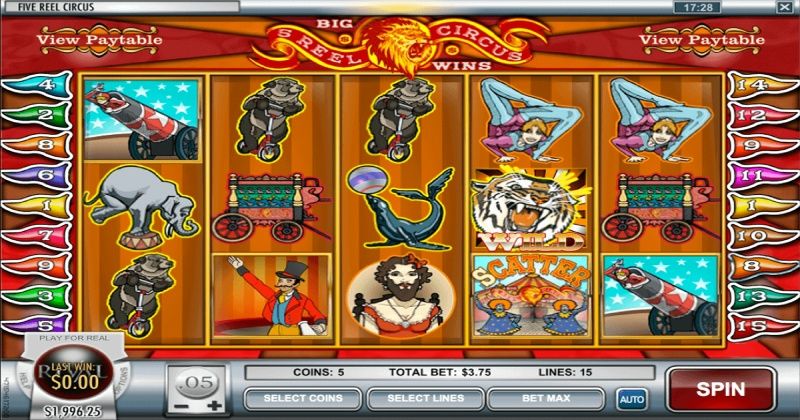 Play in 5 Reel Circus Slot Online from Rival Gaming for free now | Ecasinos.ph