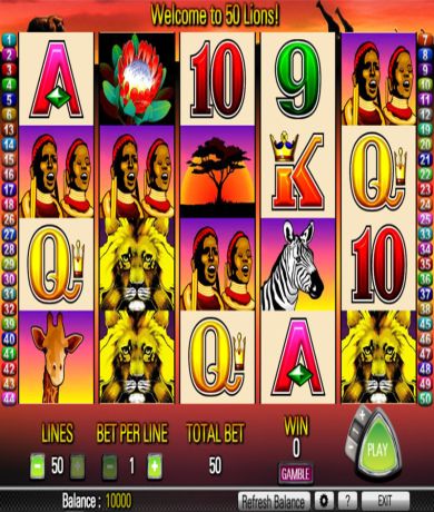 Play in 50 Lions Slot Online from AristoCrat for free now | Ecasinos.ph