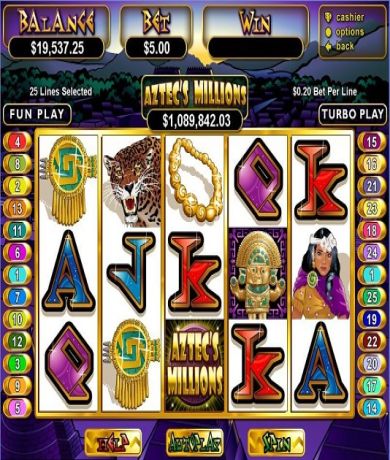 Play in Aztec's Millions slot online from RealTime Gaming for free now | Ecasinos.ph