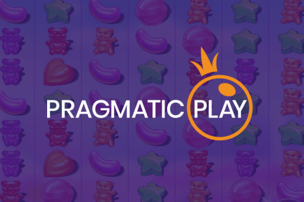Pragmatic Play logo on a Sugar Rush background